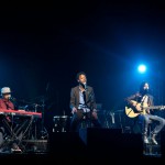 Musical guest K'Naan performs with his band